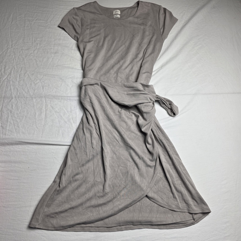 wilfred women's wrap dress lune medium brown